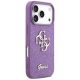4. Etui Guess Fixed Glitter Big 4G na iPhone 17 Pro - fioletowe