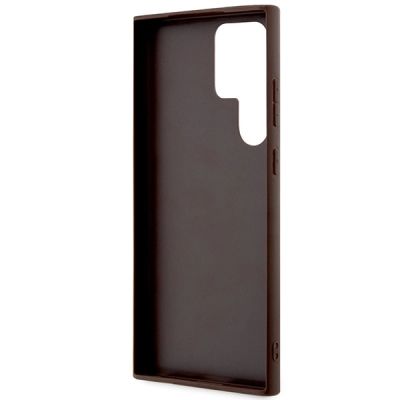 7. Etui Guess 4G Metal Gold Logo na Samsung Galaxy S23 Ultra - brązowe