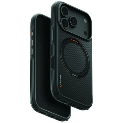 Etui UNIQ Keva Mov Magclick Charging na iPhone 18 Pro / 17 Pro - czarne