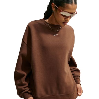 3. Bluza damska Nike Studio Fleece brązowa IM8082 259