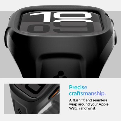 16. Pasek Spigen Liquid Air Pro na Apple Watch 46 mm - czarny mat