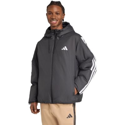 7. Kurtka męska adidas Essentials Climawarm 3-Stripes Insulated Hooded czarna JM4042