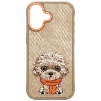 3. Etui Nimmy Big Eyed Pet 2.0 Dog do iPhone 17 - beżowe