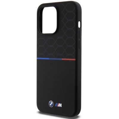 6. Etui BMW M Silicone Pattern MagSafe na iPhone 15 Pro Max - czarne