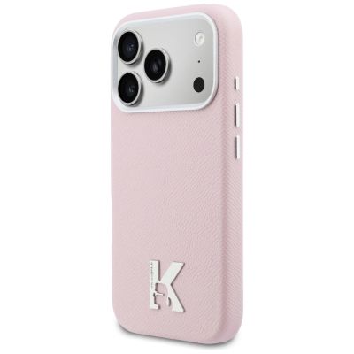2. Etui Karl Lagerfeld Karl Head Logo MagSafe na iPhone 17 Pro Max - różowe