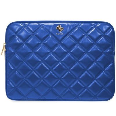 Pokrowiec Guess Quilted 4G na laptopa 14" - niebieski