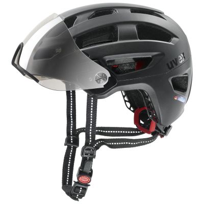 3. Kask rowerowy UVEX Finale visor 56-61cm, black matt