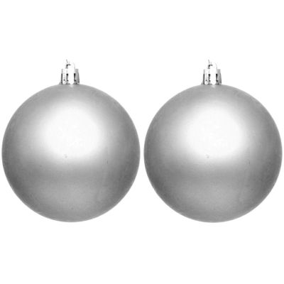 4. BOMBKA DEKORACYJNA PLASTIKOWA BEZPIECZNA 12SZT ŚR 60MM SREBRNY