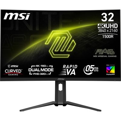 11. MSI MAG 321CUPDF monitor komputerowy 80 cm (31.5") 3840 x 2160 px 4K Ultra HD LCD Czarny