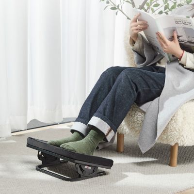 13. MACLEAN PODNÓŻEK ERGONOMICZNY PŁYNNIE REGULOWANY KĄT NACHYLENIA Z PODUSZKĄ MC-460