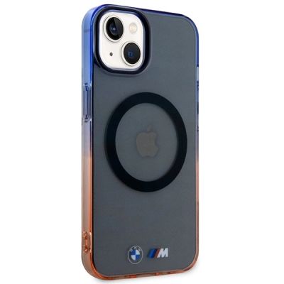 4. Etui BMW Gradient Bumper MagSafe na iPhone 14 Plus - szare