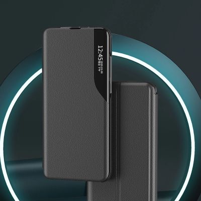 2. Eco Leather View Case etui do Samsung Galaxy S23+ z klapką podstawka czerwone