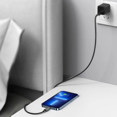 14. Kabel Baseus CATS000003 Lightning - USB-C 20W 480Mb/s 1m - niebieski