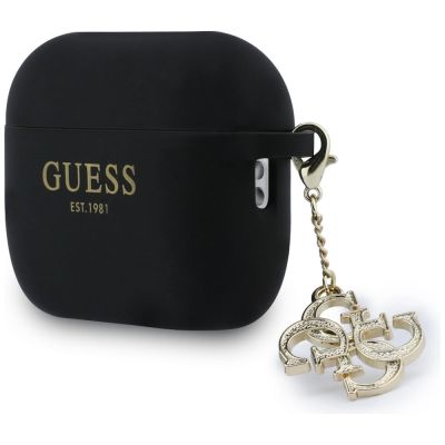 3. Etui Guess Silicone 4G Charm na AirPods Pro 3 - czarne