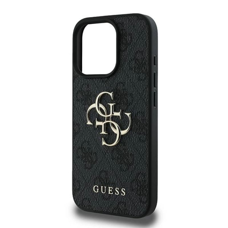 6. Etui Guess 4G Big Logo na iPhone 16 Pro - czarne