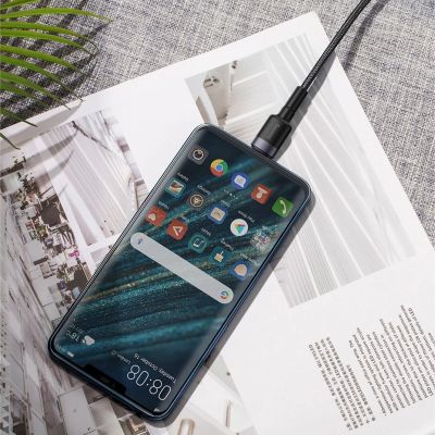 20. Baseus Cafule kabel przewód USB Typ C SuperCharge 40W Quick Charge 3.0 QC 3.0 1m szaro-czarny (CATKLF-PG1)