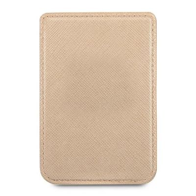 3. Portfel MagSafe Guess Saffiano - złoty