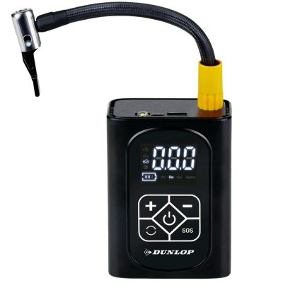 16. KOMPRESOR SAMOCHODOWY DUNLOP 150 PSI CYFROWA SPRĘŻARKA Z FUNKCJĄ POWERBANK