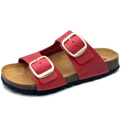 10. Bio Bio Buty laczki damskie klapki profilowane skóra naturalna