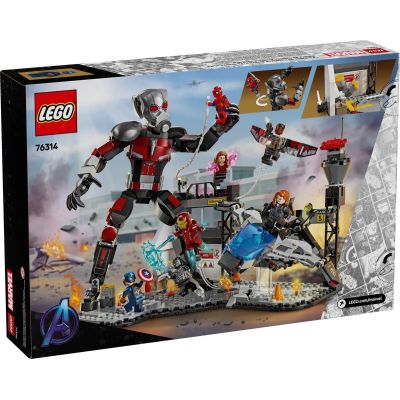 13. LEGO MARVEL SUPER HEROES 76314 Kapitan Ameryka: Wojna bohaterów — bitwa
