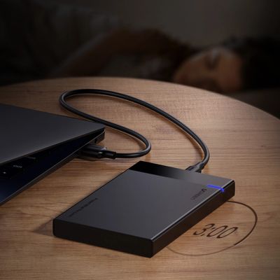 4. Ugreen adapter obudowa kieszeń na dysk SATA 2.5'' 6TB USB-C 3.0 czarny (US221)