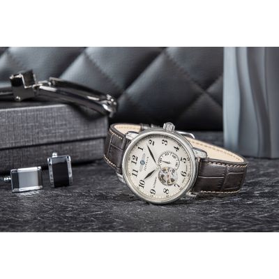 6. Zegarek Męski ZEPPELIN LZ127 Graf Zeppelin Automatik 7666-5 + BOX