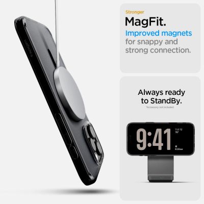 11. Etui Spigen Ultra Hybrid na iPhone 16 Pro - czarne