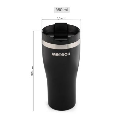 17. Kubek termiczny Meteor otwierany 480 ml 17254