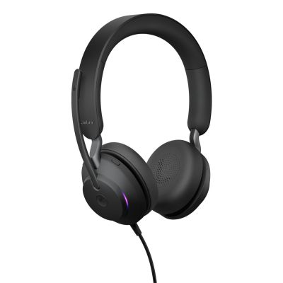 7. Słuchawki nauszne Jabra Evolve2 40 SE MS Stereo, USB-C, czarne