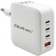 8. Qoltec Ładowarka sieciowa 140W GaN  | 5-20V | 2.5-5A | 3 x USB-C PD | 1 x USB QC 3.0 | Biała