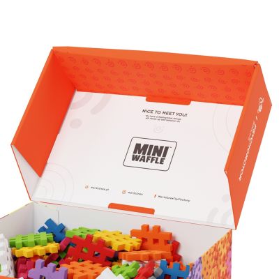 6. MARIOINEX Klocki Mini Waffle, 300 elementów