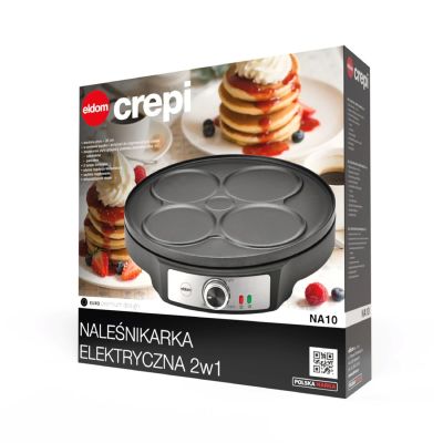 12. ELDOM NALEŚNIKARKA NA10 CREPI 1200W PŁYTA 30 CM
