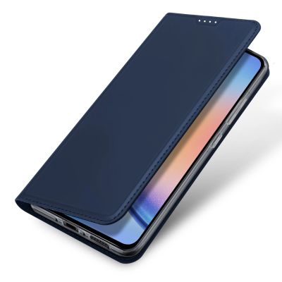 4. Etui Dux Ducis Skin Pro do Samsung A35 5G z klapką - niebieskie