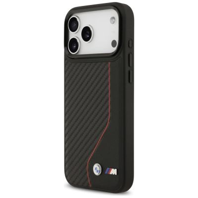 2. Etui BMW M Carbon Line & Logo MagSafe na iPhone 17 Pro Max - czerwone