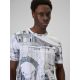 4. T-shirt regular z nadrukiem męski 4F 4FRSS26TTSHM3641-97A