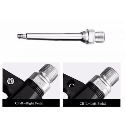 8. Zestaw pedałów rowerowych Rockbros 2017-12CBK z nylonu - czarny