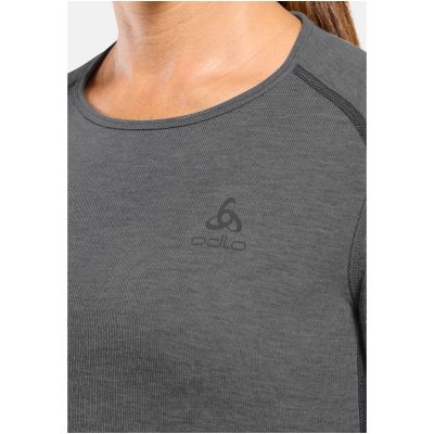 2. Koszulka termoaktywna z długim rękawem damska ODLO Active X-Warm BL Top Crew Neck l/s szara