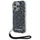 Etui Karl Lagerfeld Zebra With Cord na iPhone 16 Pro - fioletowe