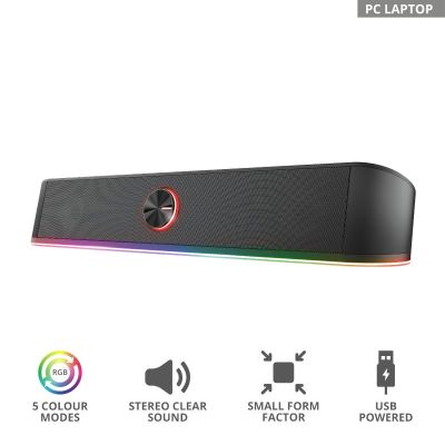 6. Głośnik TRUST GXT619 THORNE RGB LED SOUNDBAR