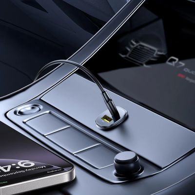 5. Ładowarka samochodowa Baseus GoTrip USB-C / USB-A 30W - czarna