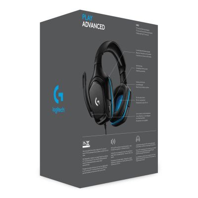 6. Słuchawki z mikrofonem Logitech 981-000770 (kolor czarny)