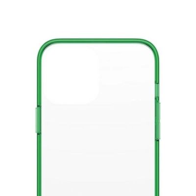 3. Etui PanzerGlass ClearCase antybakteryjne z certyfikatem Military Grade na iPhone 13 Pro Max - przezroczysto-zielone