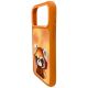 4. Etui Nimmy Big Eyed Pet 2.0 Raccoon na iPhone 17 Pro - pomarańczowe