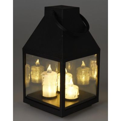 3. LATARNIA LAMPION ADWENTOWY RORATY LED 25CM 3 ŚWIECE