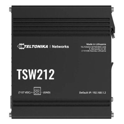 Teltonika TSW212 Zarządzany L2 Gigabit Ethernet (10/100/1000) Czarny