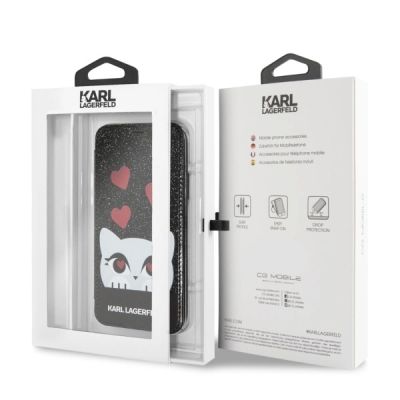 7. Etui Karl Lagerfeld Valentine na iPhone X / Xs - czarne