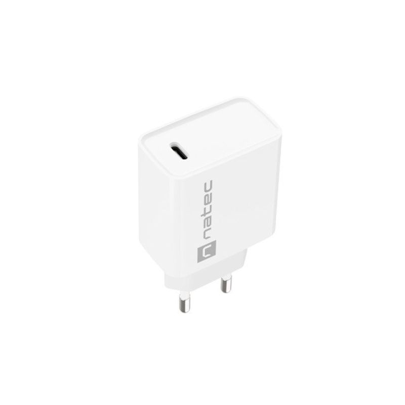 2. NATEC ŁADOWARKA SIECIOWA RIBERA USB-C 20W POWER DELIVERY BIAŁA NUC-2059