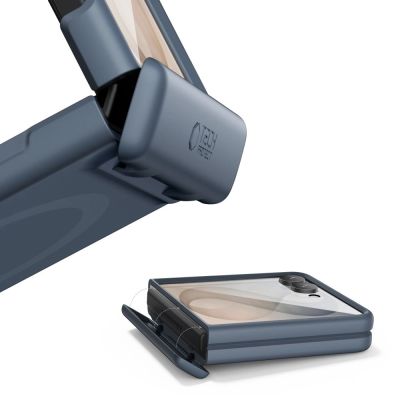 3. Etui Tech-Protect Kevlar Aura MagSafe na Samsung Galaxy Z Flip 8 - granatowe