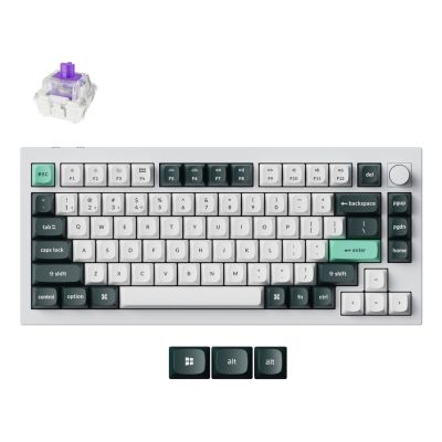 Keychron Q1 HE klawiatura Uniwersalne USB + RF Wireless + Bluetooth Biały
