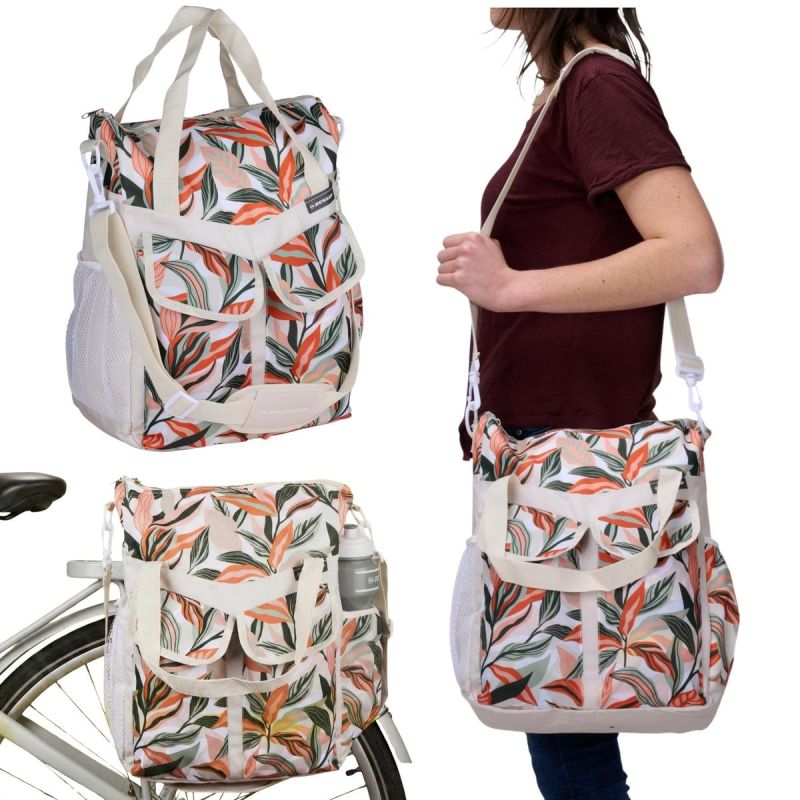 8. SAKWA TORBA ROWEROWA NA BAGAŻNIK 20L DUNLOP KWIATY